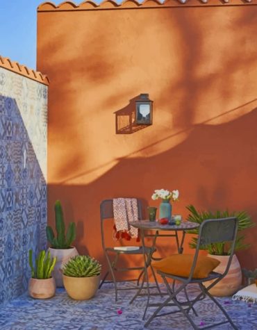 Vintage Pots and Plants Paint By Numbers