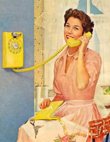 Vintage Woman Phone Art Paint By Numbers