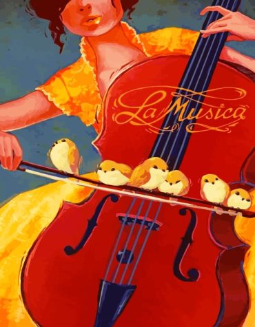 Aesthetic Woman Violinist Paint By Numbers