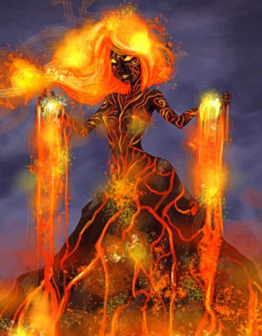 Volcanic Animation Paint By Numbers