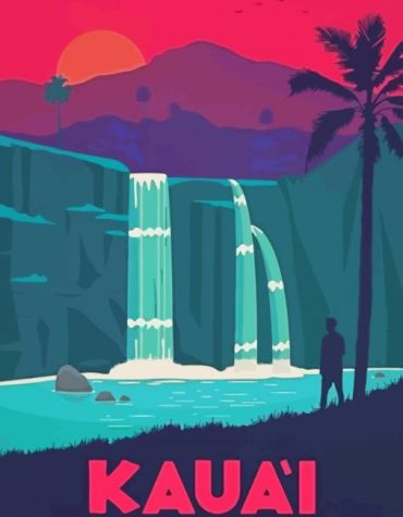 Wailua Waterfalls Paint By Numbers