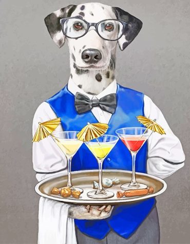Dalmatian Waiter Fun Paint By Numbers