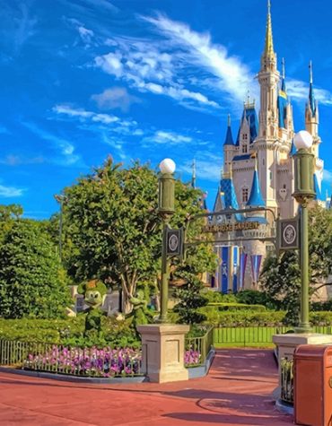 Colorful Walt Disney World Castle Paint By Numbers