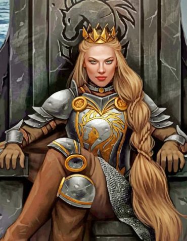 Warrior Queen Anime Paint By Numbers