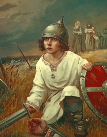 Warrior Viking Battle Scene Paint By Numbers