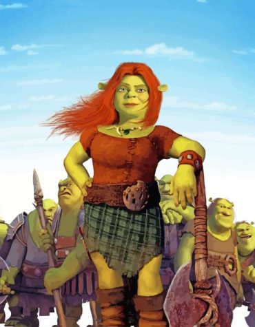 Shrek's Fiona Animated Paint By Numbers