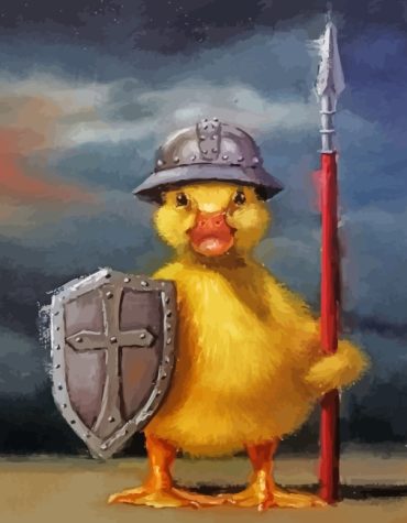 Little Duck Warrior Paint By Numbers