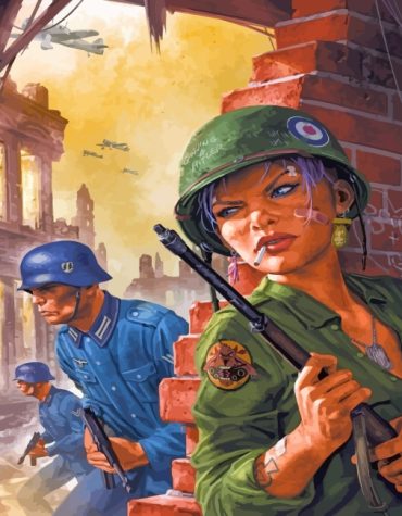 Warrior Woman Guard Paint By Numbers