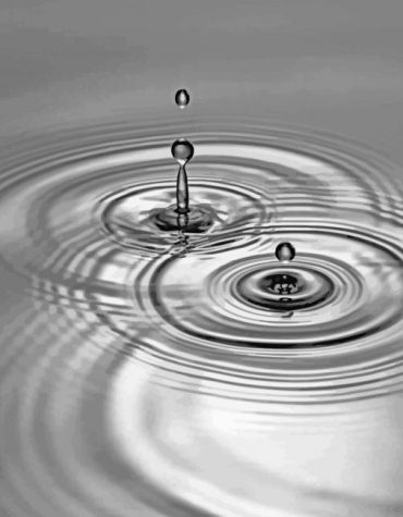 Black and White Water Drop Paint By Numbers