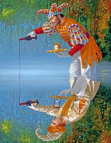 Water Reflection Aesthetic Man Paint By Numbers