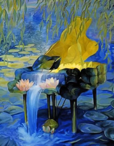 Magical Waterfall Piano Paint By Numbers