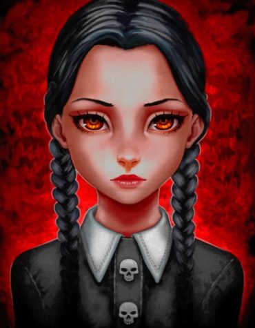Wednesday Addams Halloween Paint By Numbers