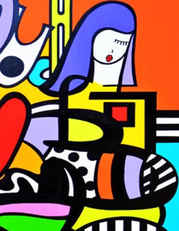 Colorful Abstract Woman Paint By Numbers