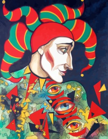 Colorful Joker Clown Paint By Numbers