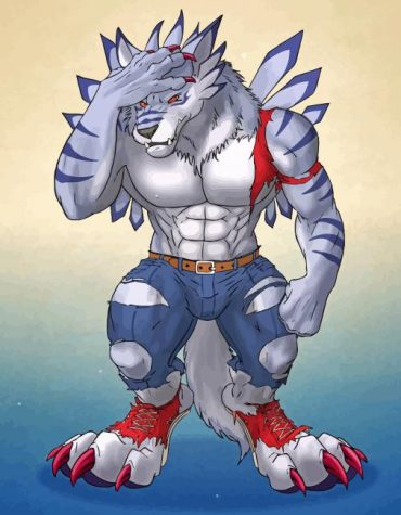 Weregarurumon Adventure Paint By Numbers