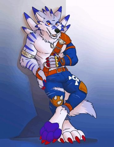 Weregarurumon Animation Paint By Numbers