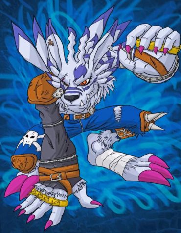 Weregarurumon Anime Paint By Numbers