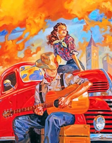 Romantic Cowboy Honeymoon Paint By Numbers