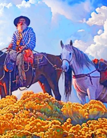 Aesthetic Cowboy Animals Paint By Numbers