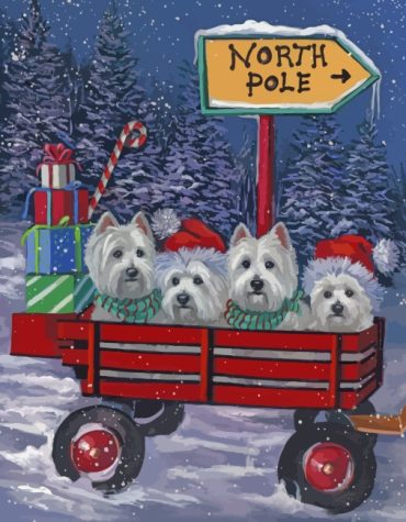 Westie Dog Christmas Joy Paint By Numbers