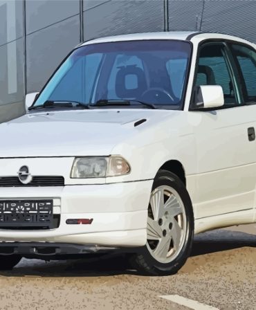 Astra Gsi White Car Paint By Numbers