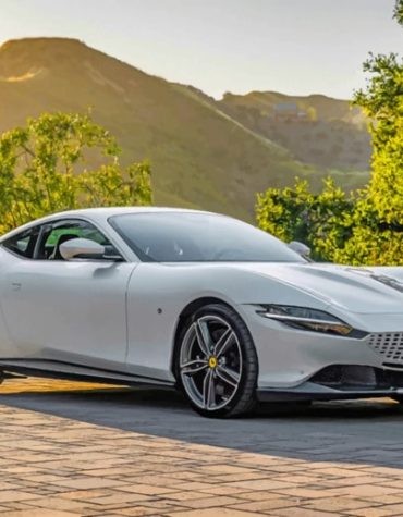 White Ferrari Racing Paint By Numbers