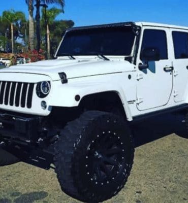 White Jeep Wrangler Paint By Numbers