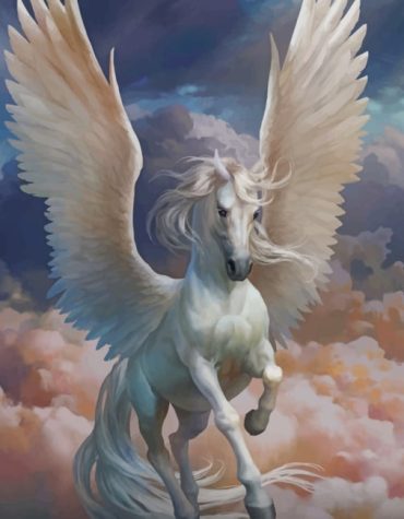 Majestic White Pegasus Paint By Numbers
