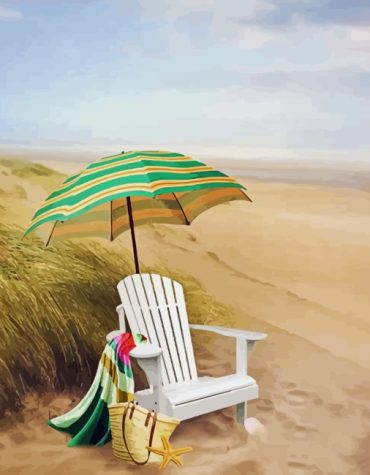 Beach Chair Serenity Paint By Numbers