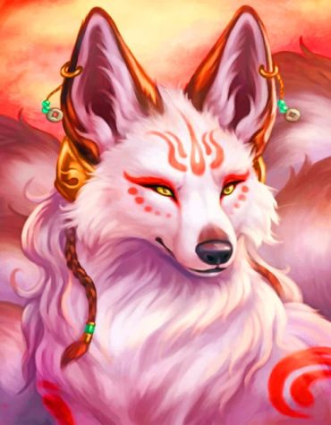 White Fox Aesthetic Paint By Numbers