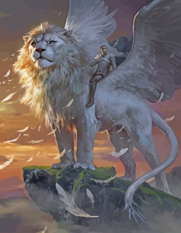 White Lion Fantasy Paint By Numbers