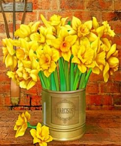 Golden Daffodils Bloom Paint By Numbers