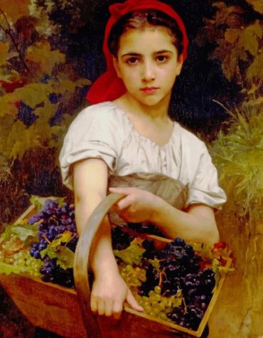 William Bouguereau Grape Picker Paint By Numbers