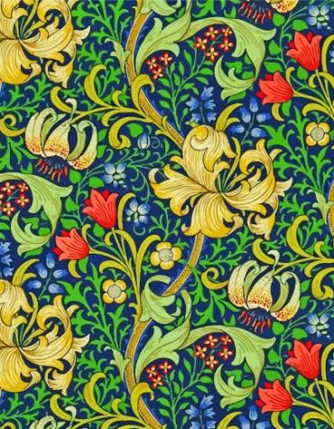 Golden Lily William Morris Paint By Numbers