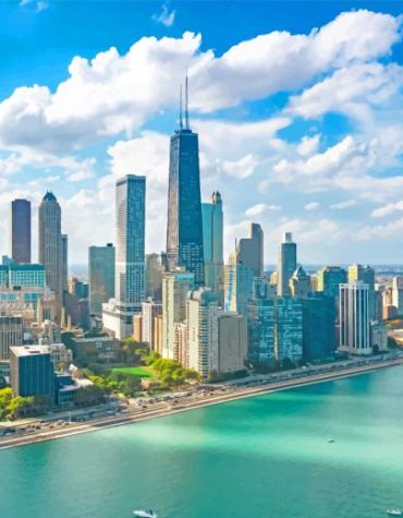 John Hancock Tower USA Paint By Numbers