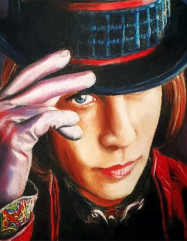 Johnny Depp as Willy Wonka Paint By Numbers