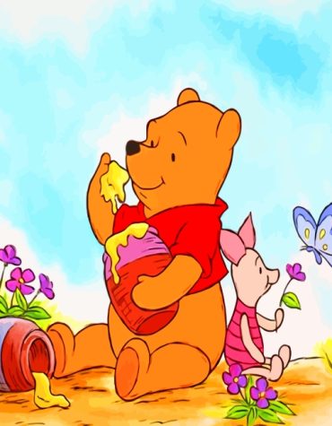 Winnie The Pooh Cartoon Paint By Numbers
