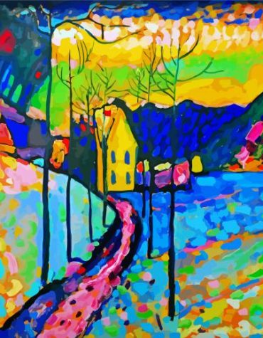 Winter Scene Kandinsky Paint By Numbers