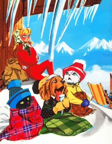 Winter Animal Adventures Paint By Numbers