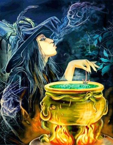 Magic Witch Woman Paint By Numbers