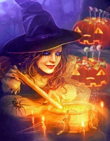 Magic Witch Paint By Numbers