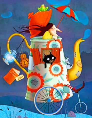 Woman with Pets Paint By Numbers