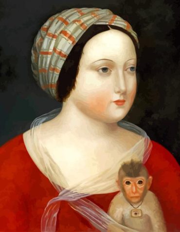 Primitive Woman with Monkey Paint By Numbers