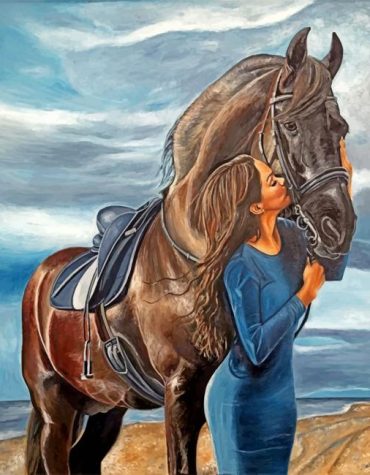 Girls and Horses Paint By Numbers