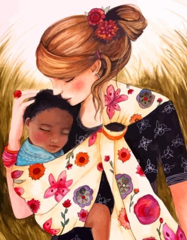 Mother and Son Creative Paint By Numbers