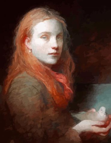 Vintage Woman Charles Weed Paint By Numbers