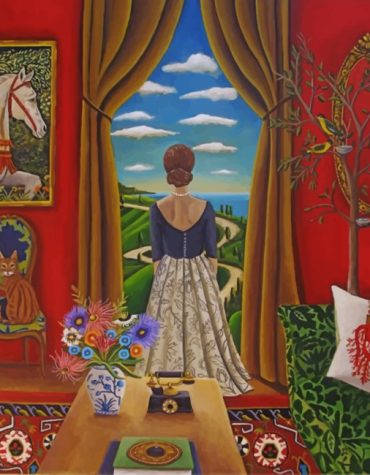 Antique Woman Reflections Paint By Numbers