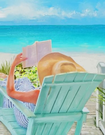 Summer Reading Delight Paint By Numbers