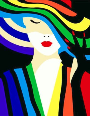 Vibrant Woman Illustration Paint By Numbers