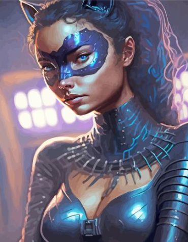 Catwoman Masked Lady Paint By Numbers